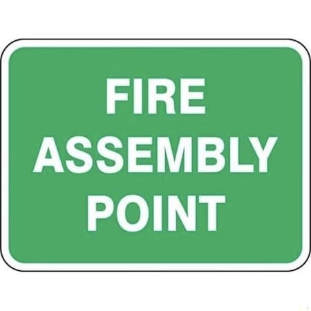 Accuform SAFETY SIGN FIRE ASSEMBLY POINT 18 in FRR916RA
